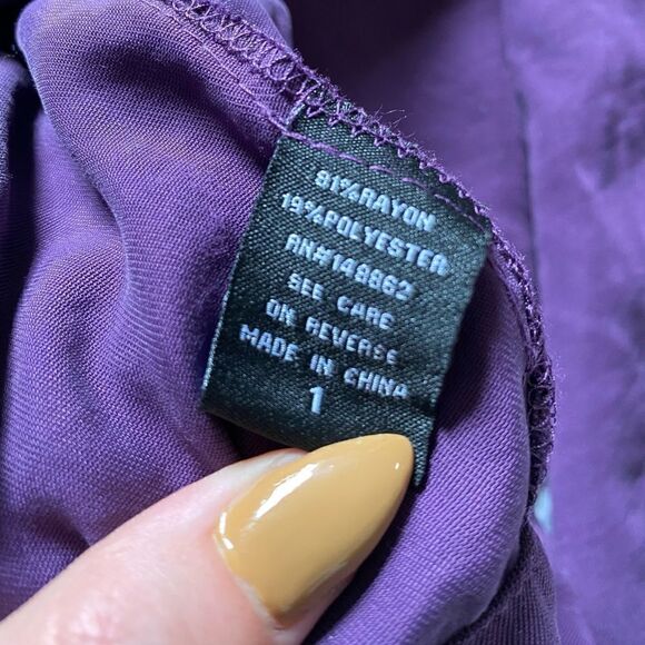 Torrid Open Drape Front Purple Cardigan Jacket Women’s Plus Size 1X - Picture 12 of 13